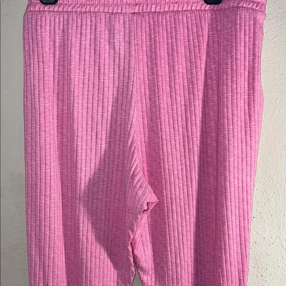 Pink Ribbed Women's Pajama Set - Picture 9 of 13